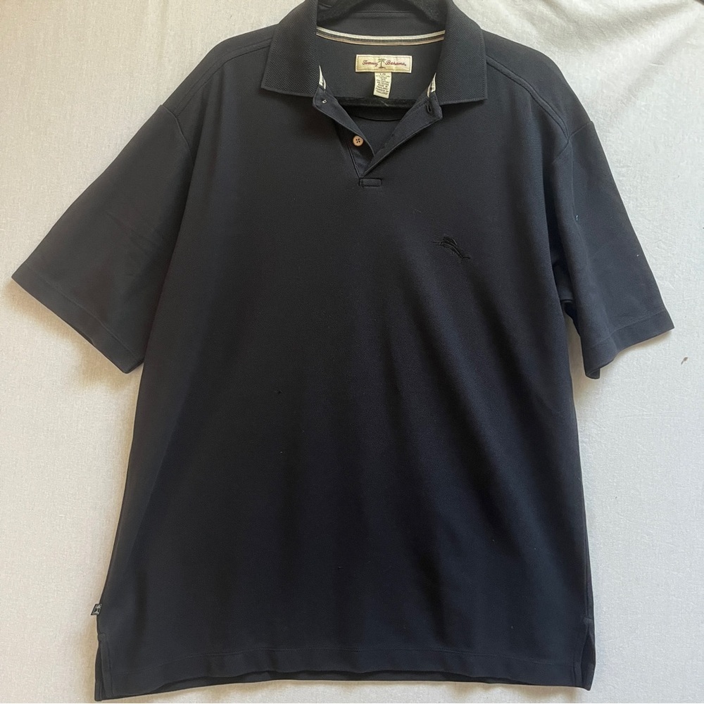 Tommy Bahama Cotton Blend Short Sleeve Polo Shirt Size L